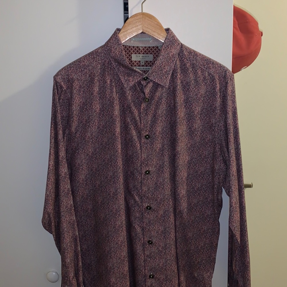 Ted Baker Mens Dress Shirt - Like New - Size 5 - L/XL